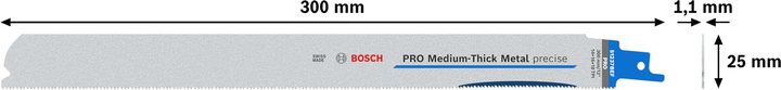 PRO Medium-Thick Metal precise S1237BEF 軍刀鋸片